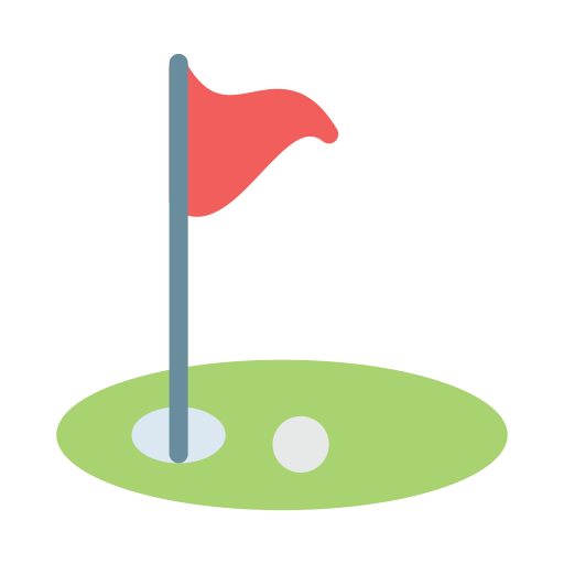 trou de golf Generic Flat Icône