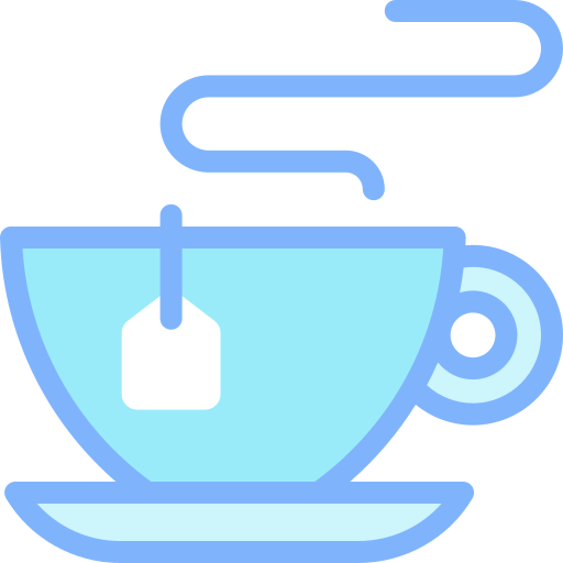 taza de té Detailed color Lineal color icono