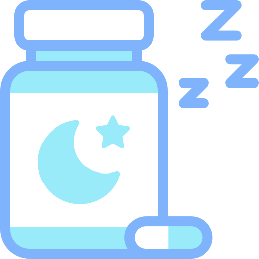 Sleeping pills Detailed color Lineal color icon