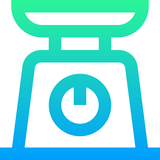 gewichtsskala Super Basic Straight Gradient icon