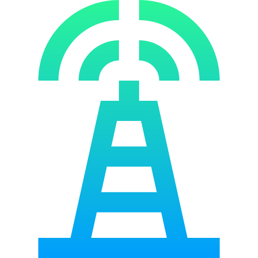 torre de señal Super Basic Straight Gradient icono