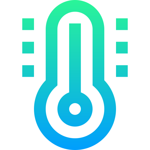 온도계 Super Basic Straight Gradient icon