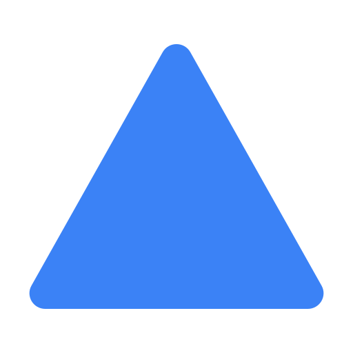triângulo Generic Blue Ícone