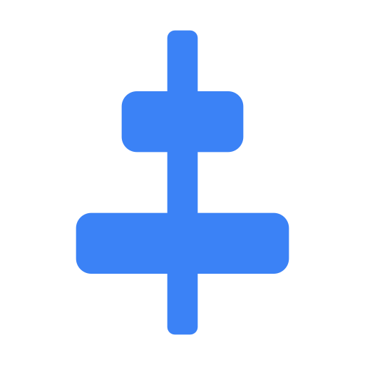Align Center Generic Blue icon