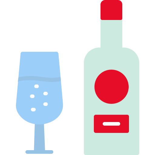 Бутылка вина Generic Flat иконка
