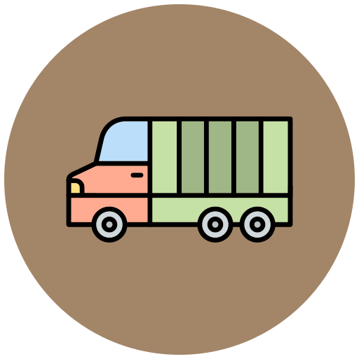 ciężarówka Generic Outline Color ikona