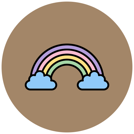 arco iris Generic Outline Color icono