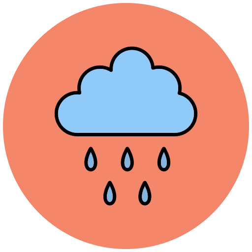 lluvia Generic Outline Color icono