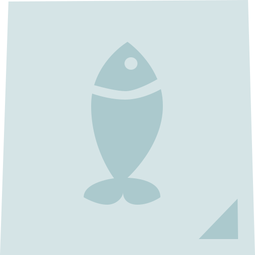 Świeża ryba Cartoon Flat ikona