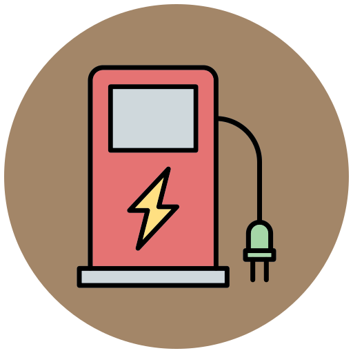 elektrisch station Generic Outline Color icoon