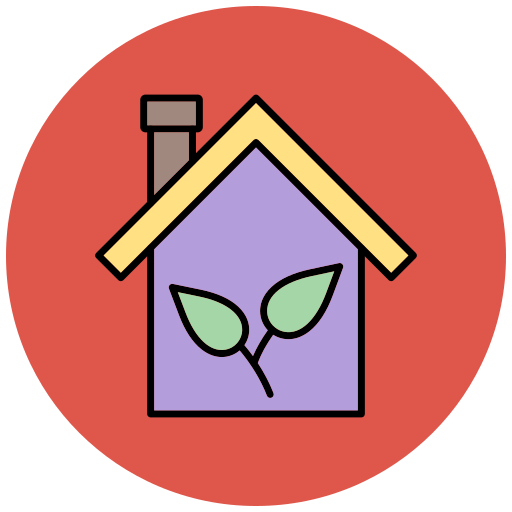 그린 하우스 Generic Outline Color icon