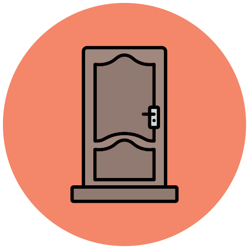 Door Generic Outline Color icon