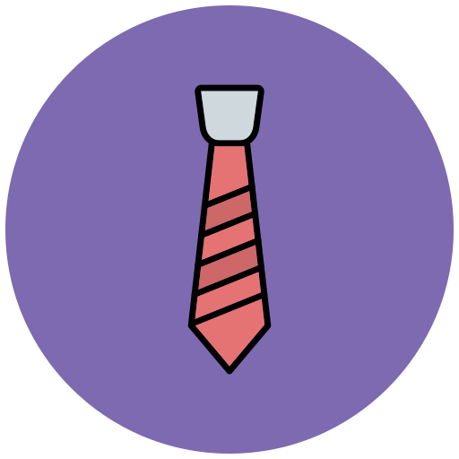 gravata Generic Outline Color Ícone
