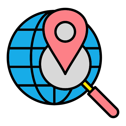 Location marker Generic Outline Color icon