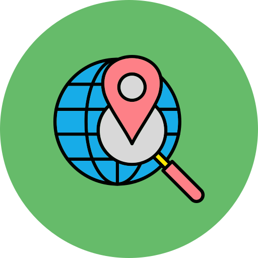 Location marker Generic Outline Color icon