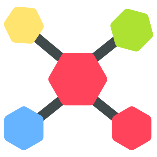 molecuul Generic Flat icoon