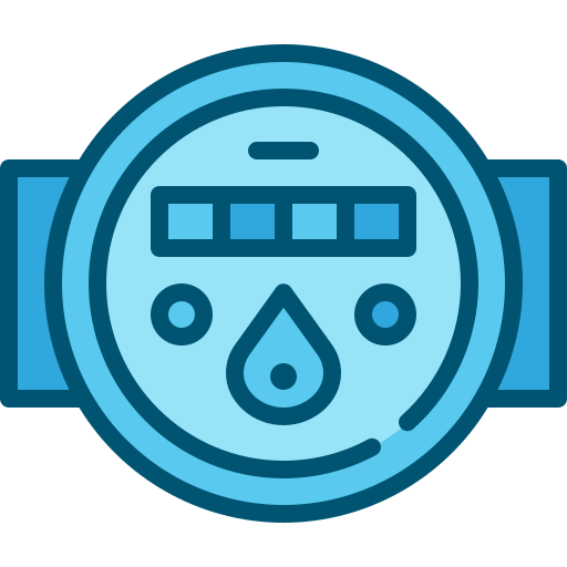 Water meter Generic Blue icon