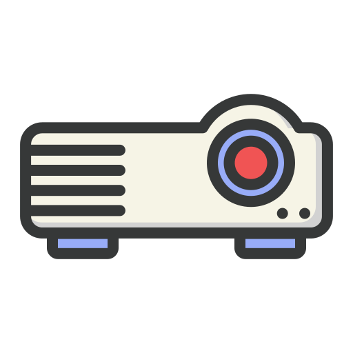 Video projector Generic Outline Color icon