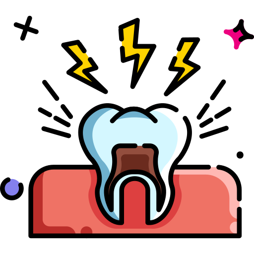 ból zęba Generic Outline Color ikona