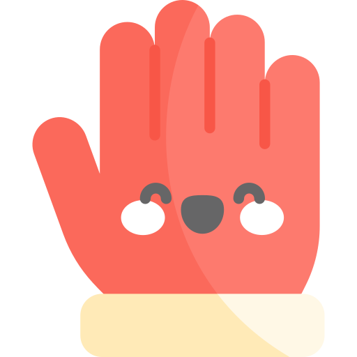 Glove Kawaii Flat icon