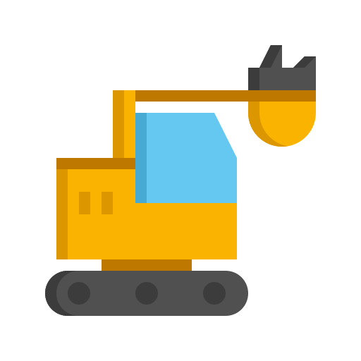 Excavator Generic Flat icon