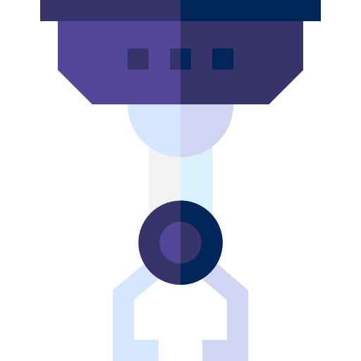 Robotic arm Basic Straight Flat icon
