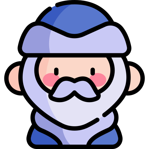 Father frost Kawaii Lineal color icon