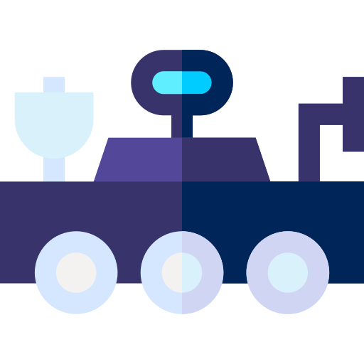 Moon rover Basic Straight Flat icon