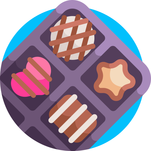 Chocolate box Detailed Flat Circular Flat icon