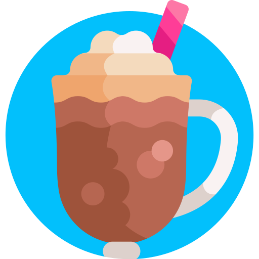 Кофе со льдом Detailed Flat Circular Flat иконка