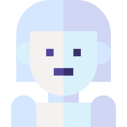 humanoïde Basic Straight Flat icoon