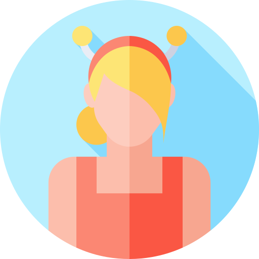 Woman Flat Circular Flat icon