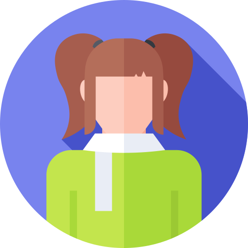 女性 Flat Circular Flat icon