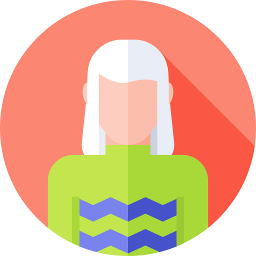 Woman Flat Circular Flat icon