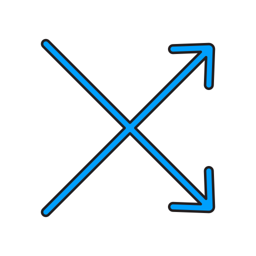 Intersect Generic Thin Outline Color icon