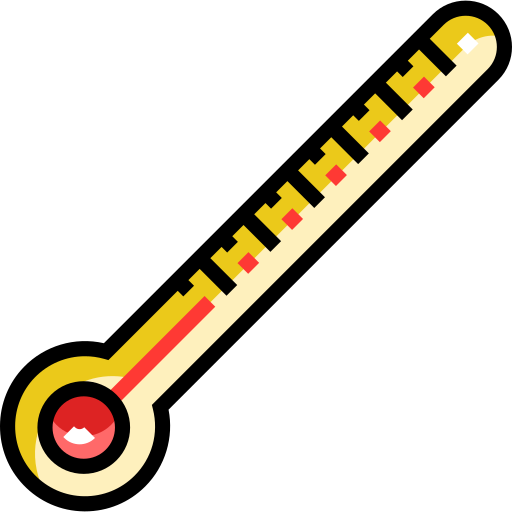 thermometer Detailed Straight Lineal color icon