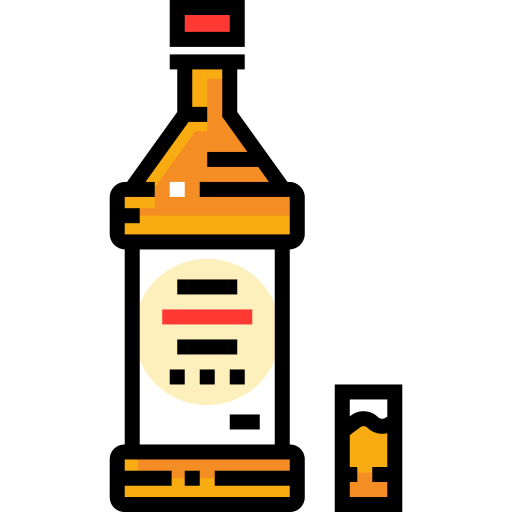 알코올 Detailed Straight Lineal color icon