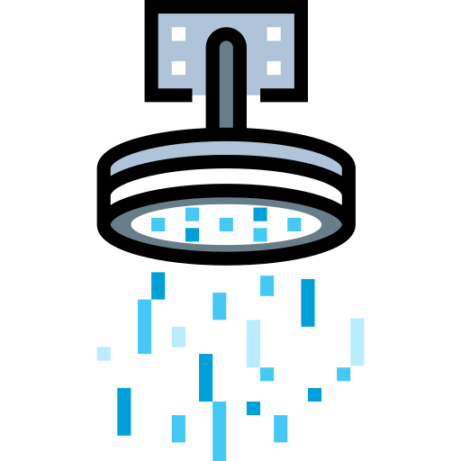 シャワー Detailed Straight Lineal color icon
