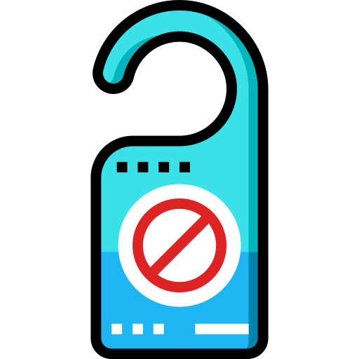 Do not disturb Detailed Straight Lineal color icon