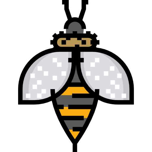 pszczoła Detailed Straight Lineal color ikona