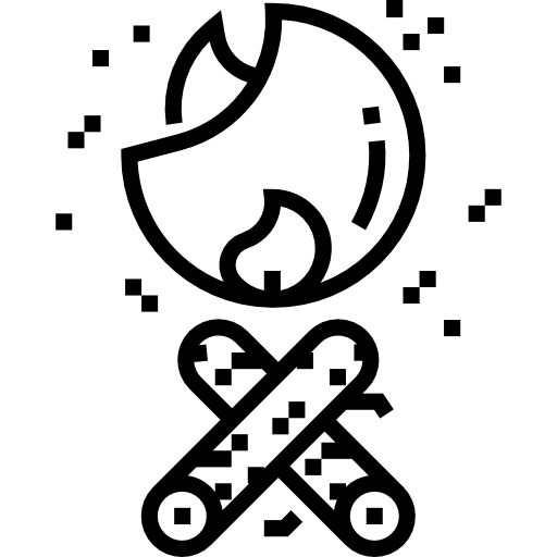 ognisko Detailed Straight Lineal ikona