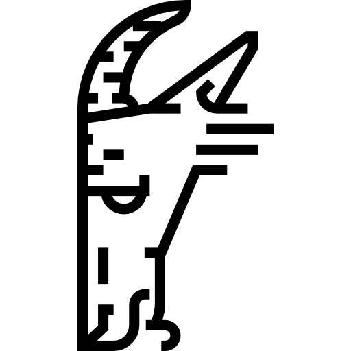 muflon Detailed Straight Lineal ikona
