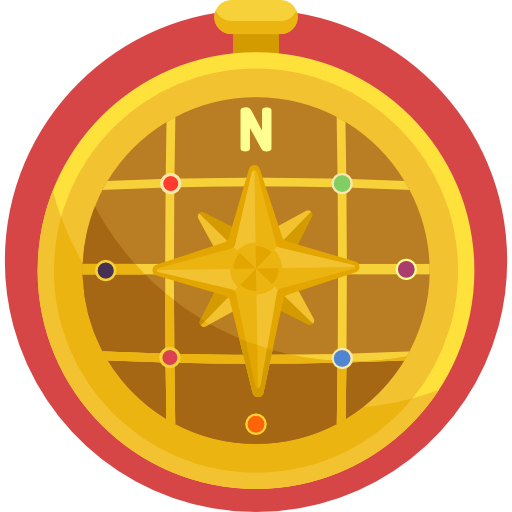 Compass Detailed Flat Circular Flat icon