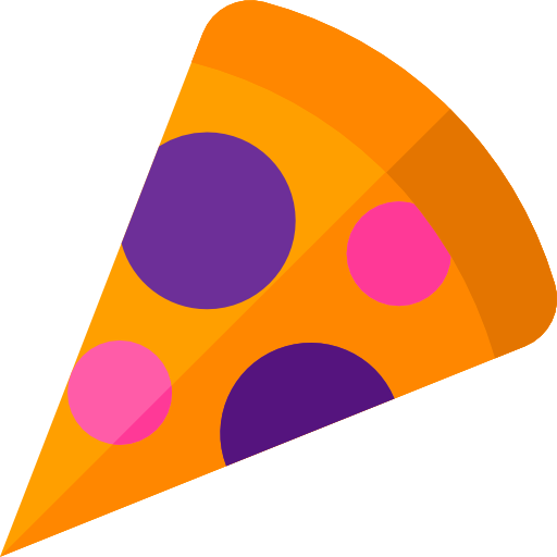 pizza Basic Straight Flat Icône