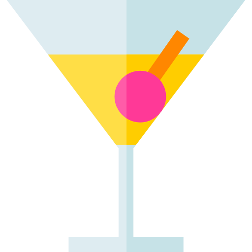 cocktail Basic Straight Flat icon