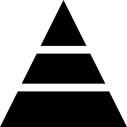 Pyramid Basic Straight Filled icon