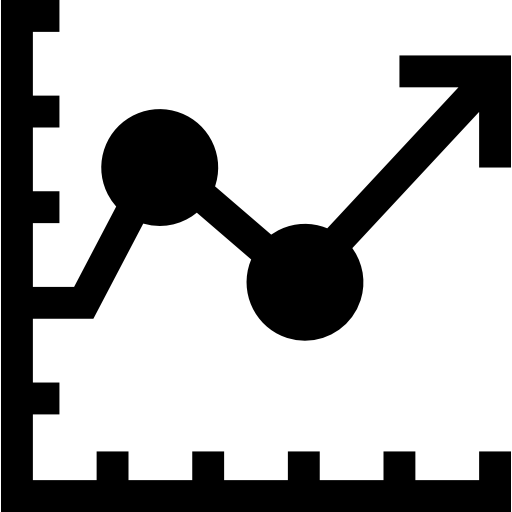 liniendiagramm Basic Straight Filled icon