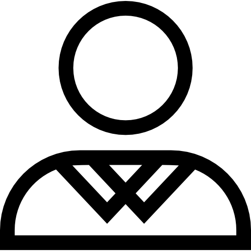 avatar Basic Straight Lineal icono