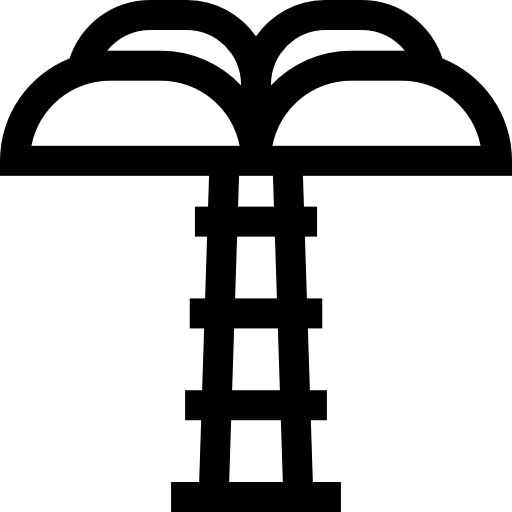 Пальма Basic Straight Lineal иконка