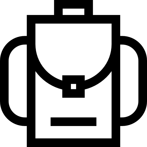 배낭 Basic Straight Lineal icon